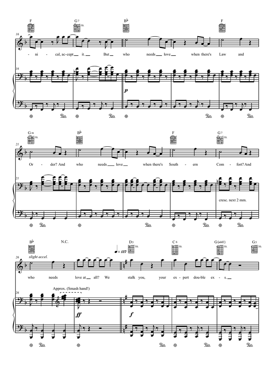 Leeds United Piano, Vocal, Guitar scores gallery preview page 2