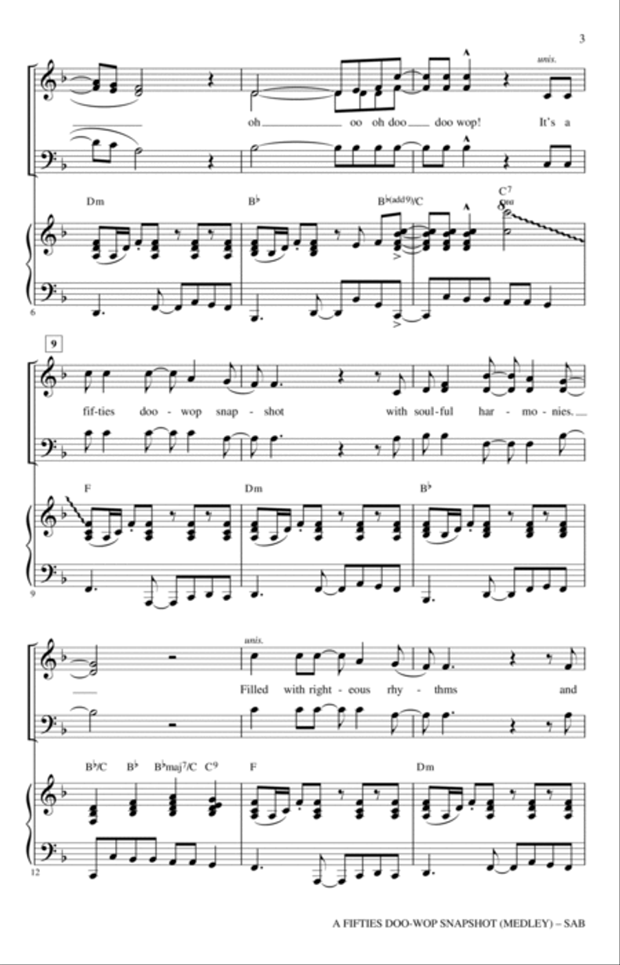 A Fifties Doo-Wop Snapshot (Medley) 3-Part scores gallery preview page 2