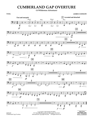 Cumberland Gap Overture (A Wilderness Adventure) - Tuba
