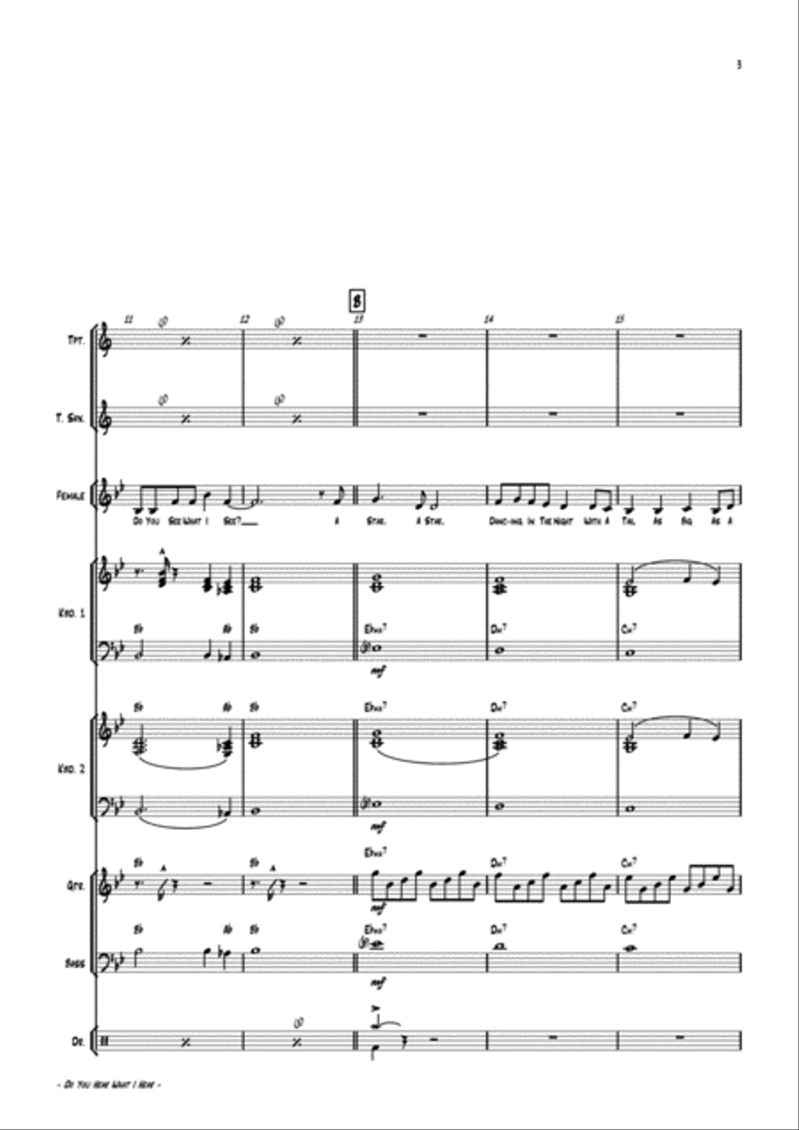 Do You Hear What I Hear Small Ensemble scores gallery preview page 6