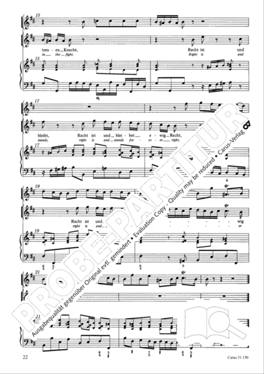 O my Lord, I long for thee (Nach dir, Herr, verlanget mich) 4-Part scores gallery preview page 25