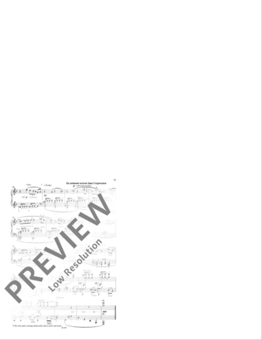 Des pas sur la neige Piano Solo scores gallery preview page 3
