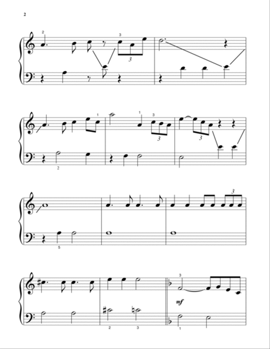 Throne Room and End Title (from Star Wars: A New Hope) Easy Piano scores gallery preview page 2