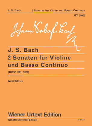 2 Sonaten FUr Violine Und Basso Continuo