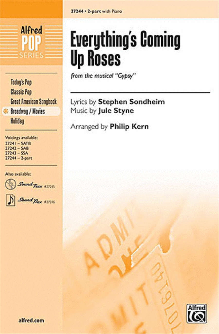 Everything's Coming Up Roses 2-Part scores gallery preview page 1