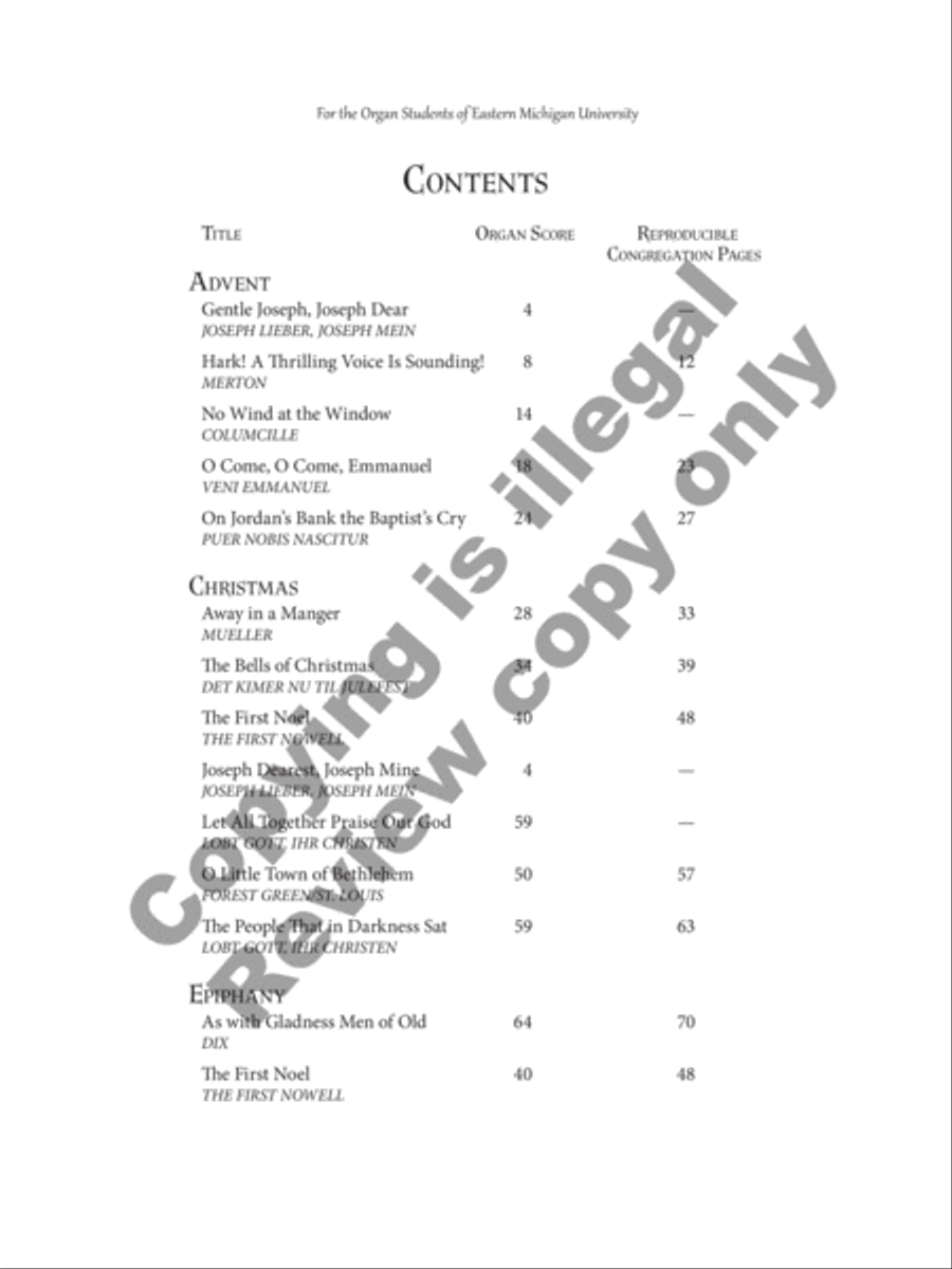 Festive Hymn Settings for Advent, Christmas, and Epiphany image number null