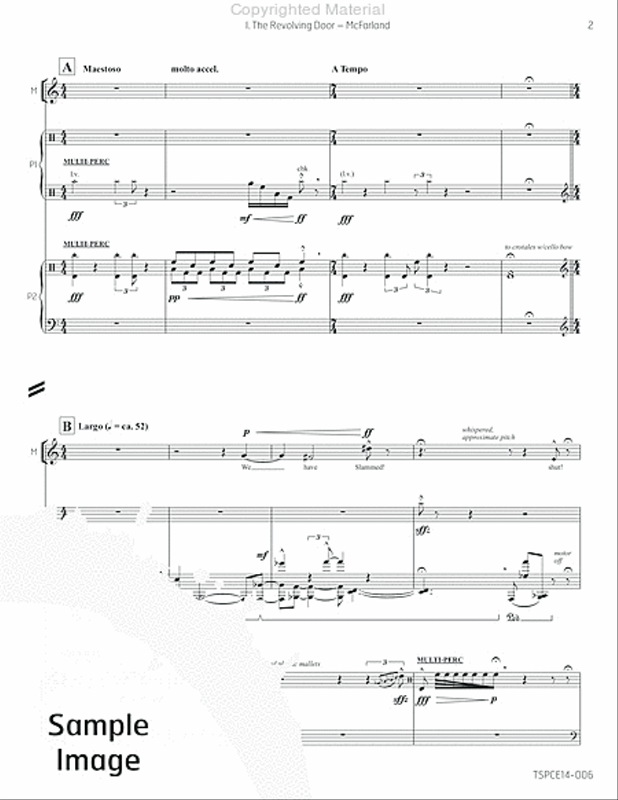 5 Songs in the Age of Stupidity Percussion Ensemble scores gallery preview page 8