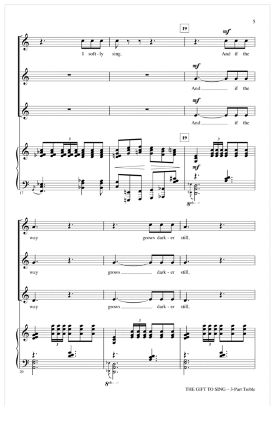 The Gift To Sing 3-Part scores gallery preview page 4