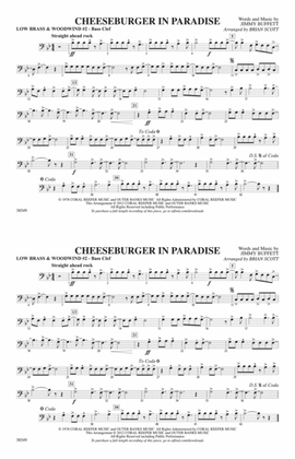Cheeseburger in Paradise: Low Brass & Woodwinds #2 - Bass Clef