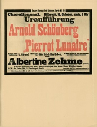 Book cover for Pierrot Lunaire, Op. 21