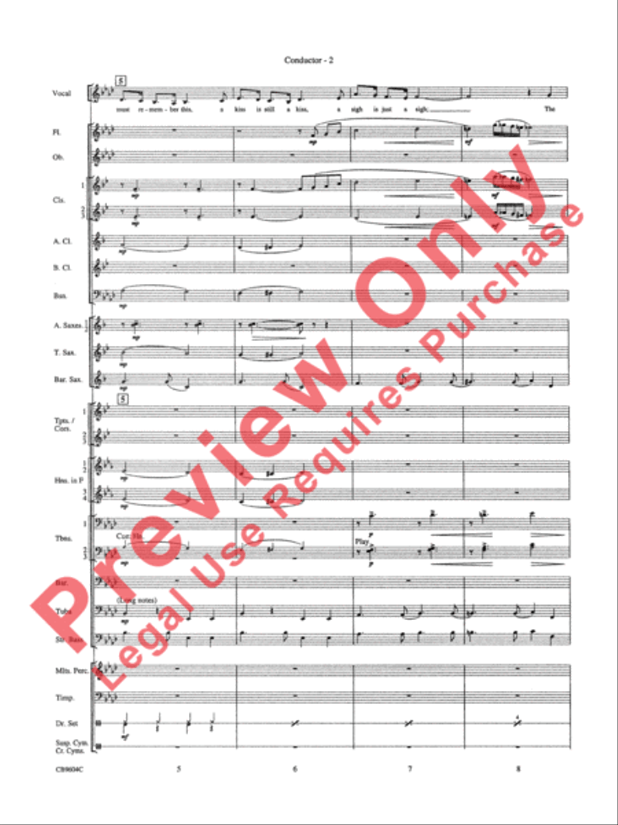 As Time Goes By Concert Band scores gallery preview page 5
