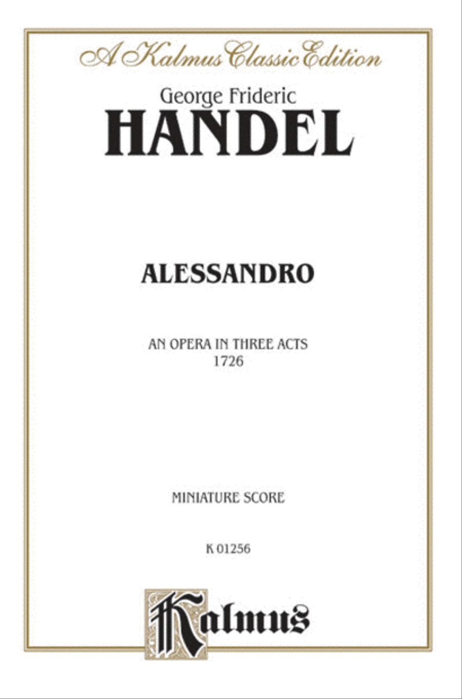 Alessandro (1726) Voice scores gallery preview page 1