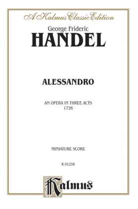 Book cover for Alessandro (1726)