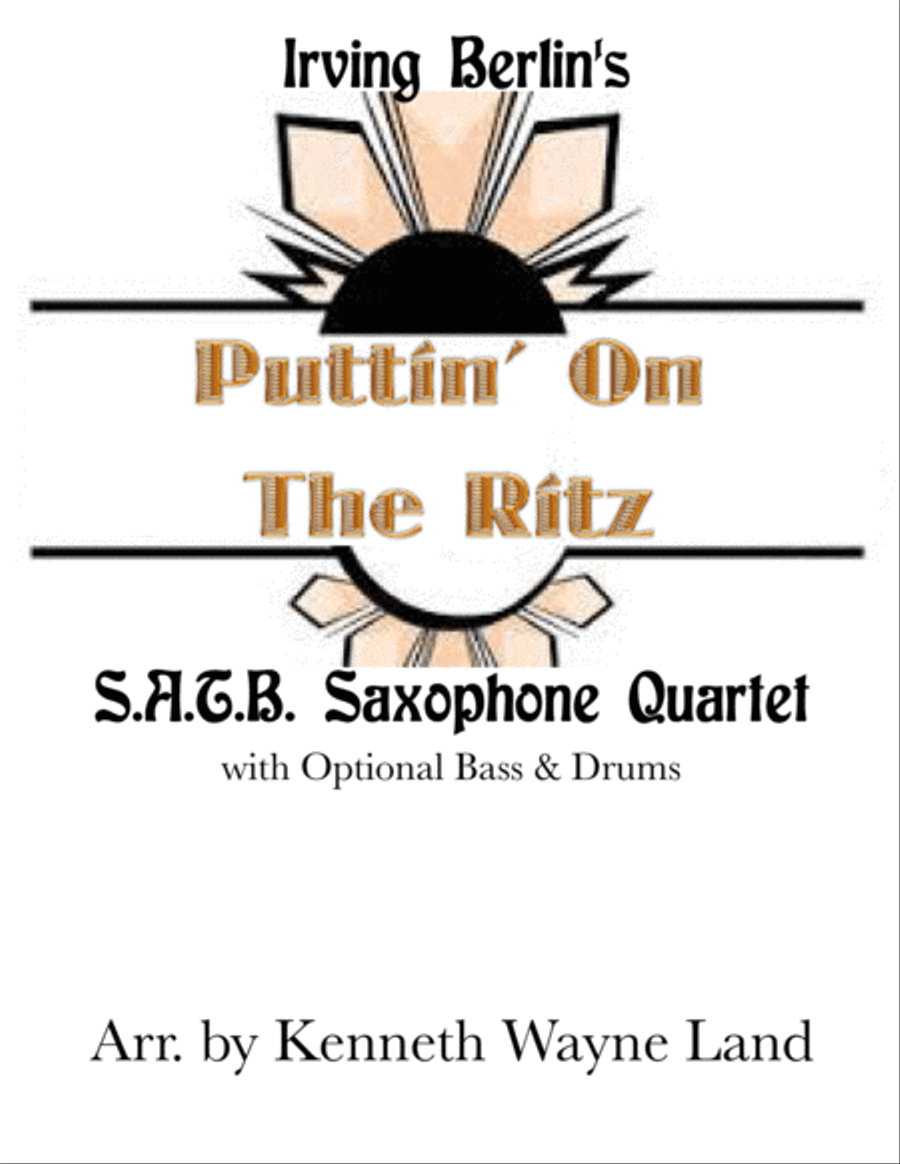 Puttin' On The Ritz Saxophone Quartet scores gallery preview page 1