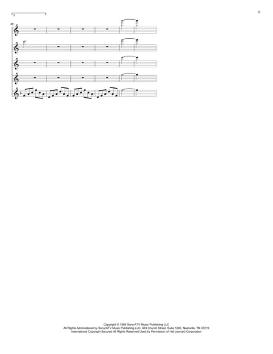 Hallelujah Woodwind Quintet scores gallery preview page 2