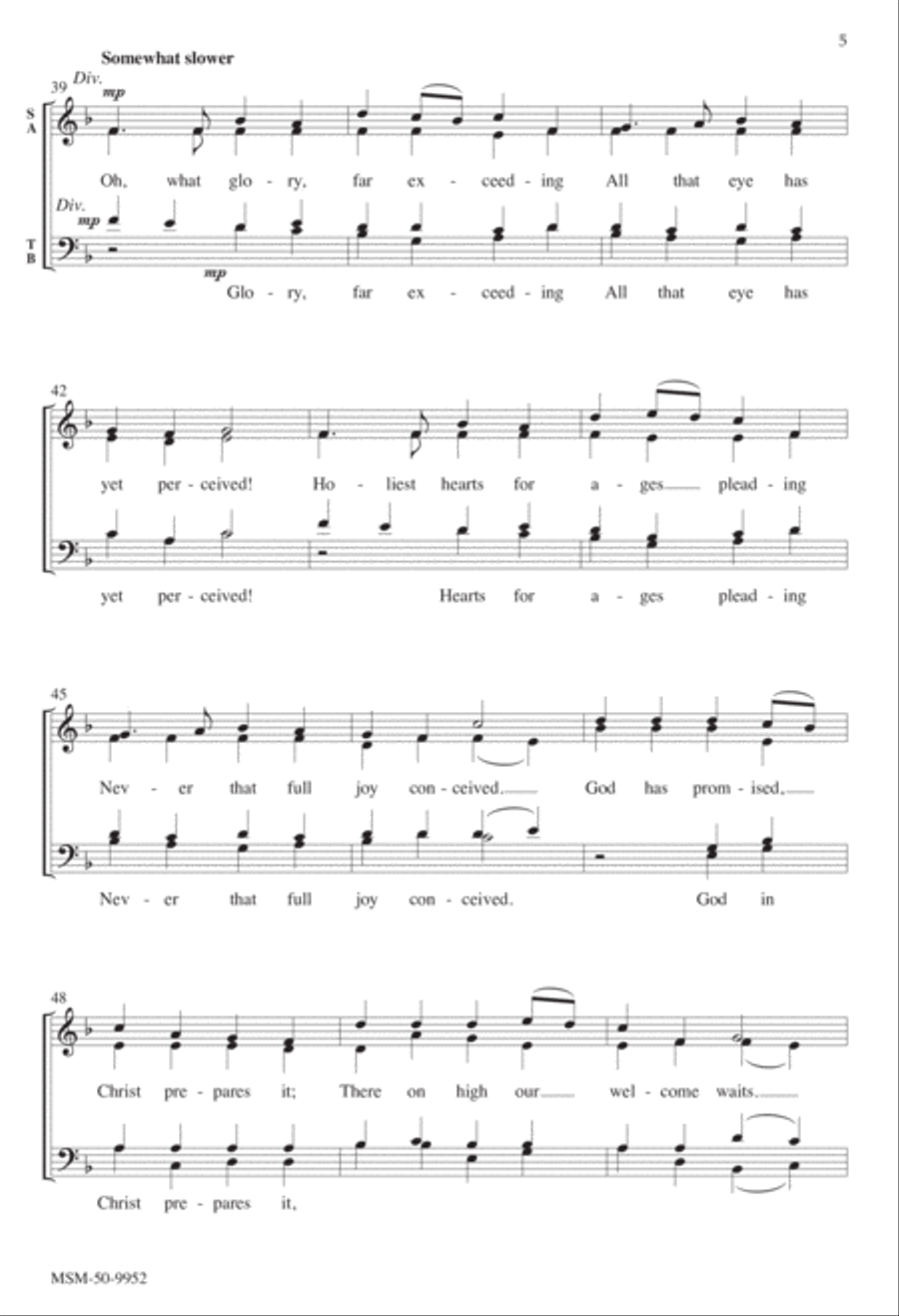 Sing with All the Saints In Glory 4-Part scores gallery preview page 5