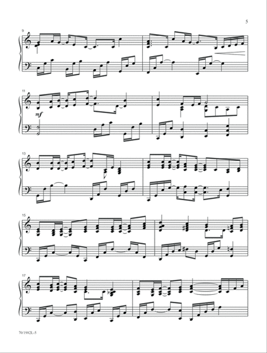 Light of the World (Digital Delivery) Piano Solo scores gallery preview page 5