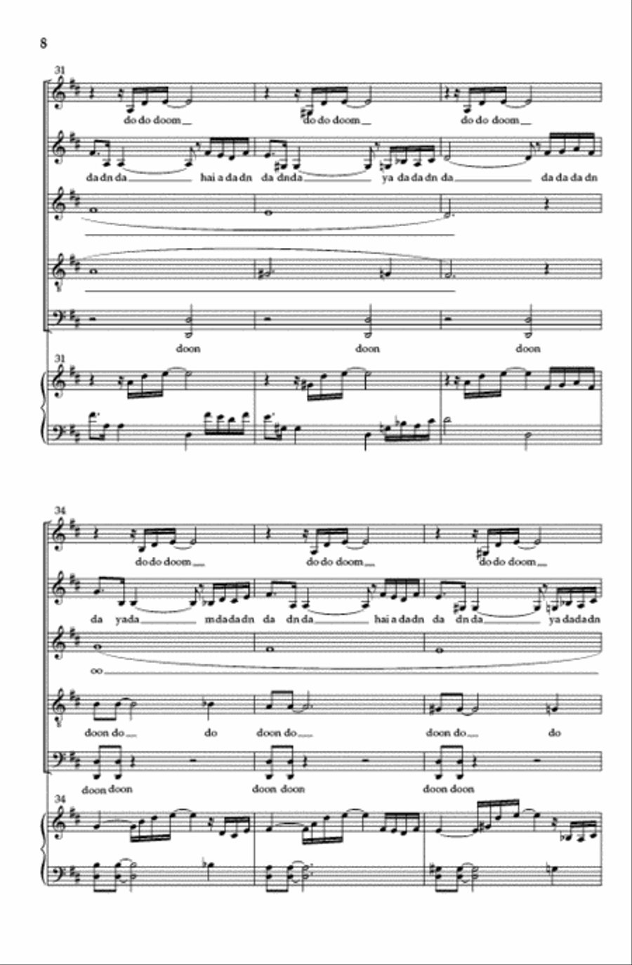 Gota Gota SSAATB scores gallery preview page 7