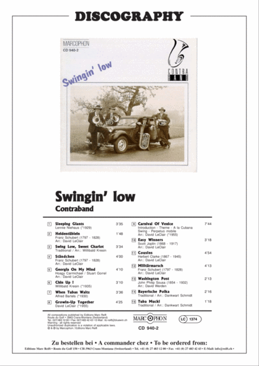 Heidentublein Tuba Quartet scores gallery preview page 3