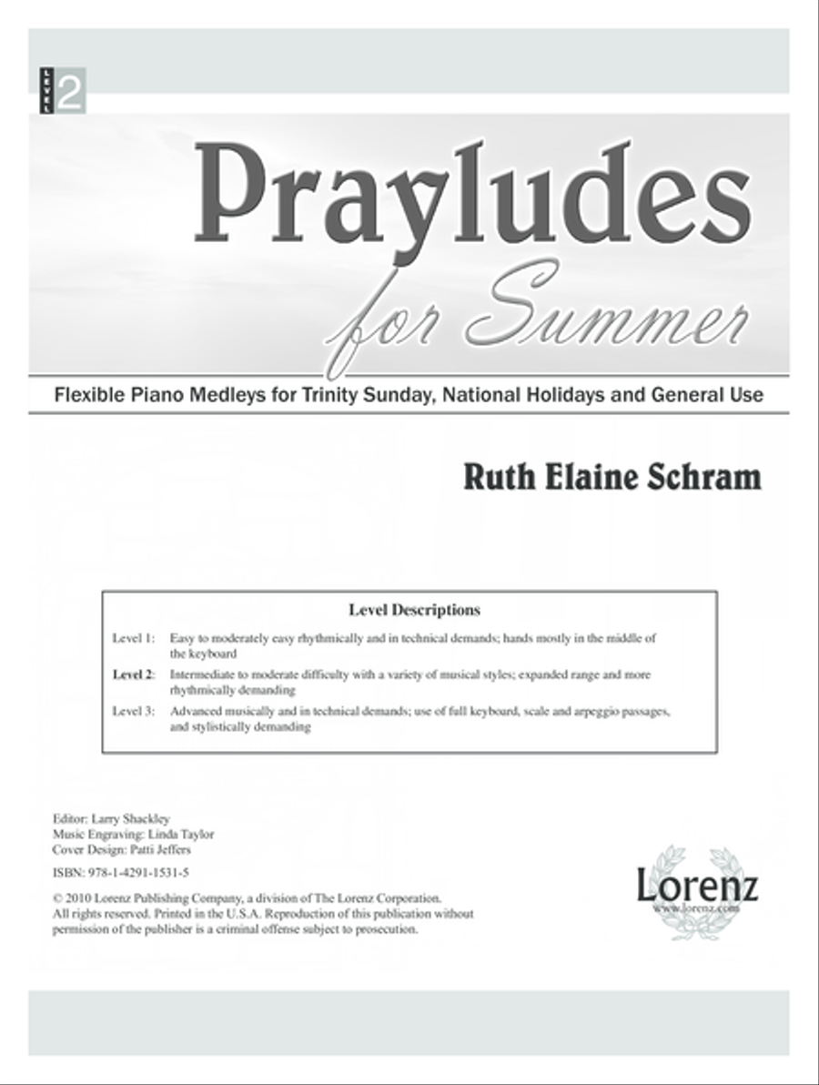 Prayludes for Summer Piano Solo scores gallery preview page 1