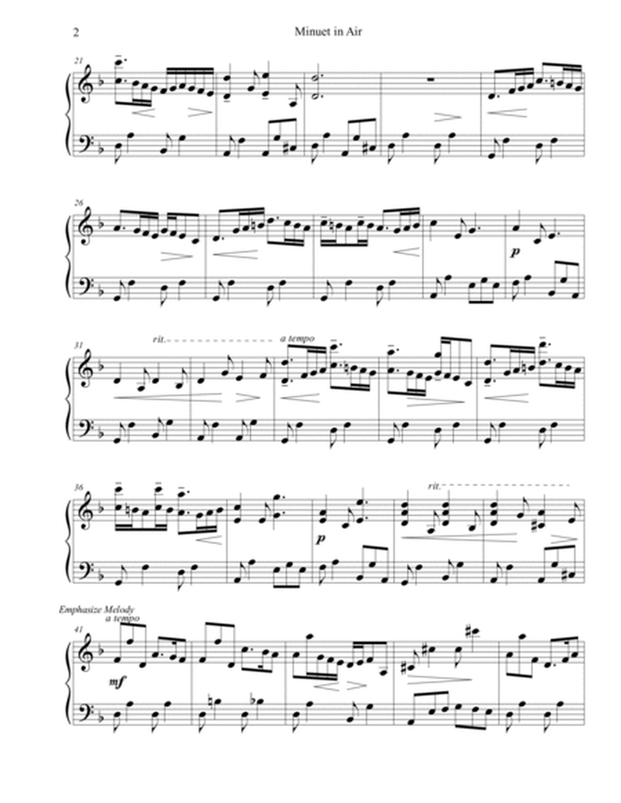 Minuet in Aire - Piece 2 in a set of 3