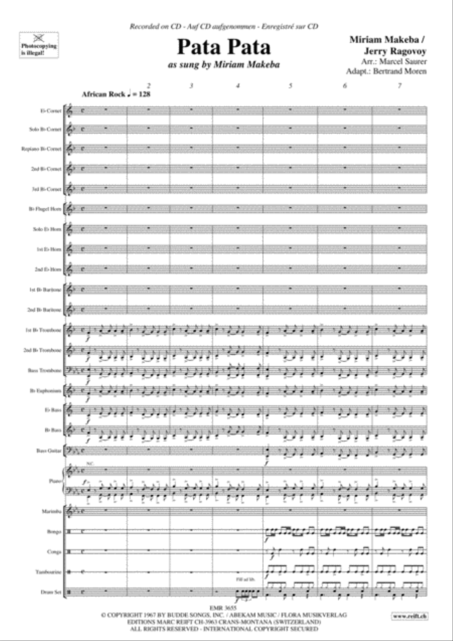 Pata Pata Brass Band scores gallery preview page 4