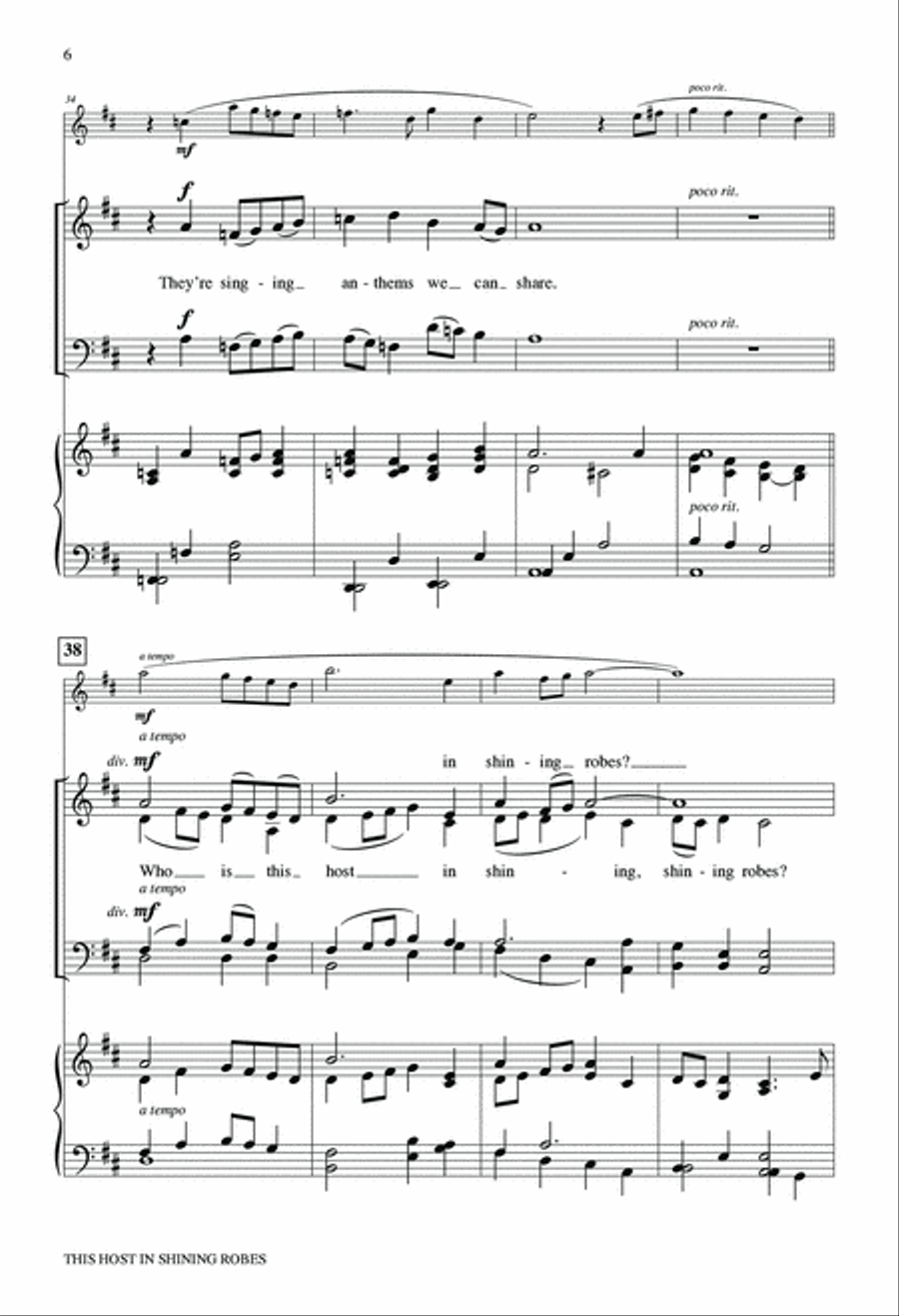 This Host in Shining Robes 4-Part scores gallery preview page 6