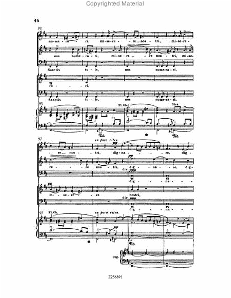 Te Deum, H 118 Choir scores gallery preview page 46