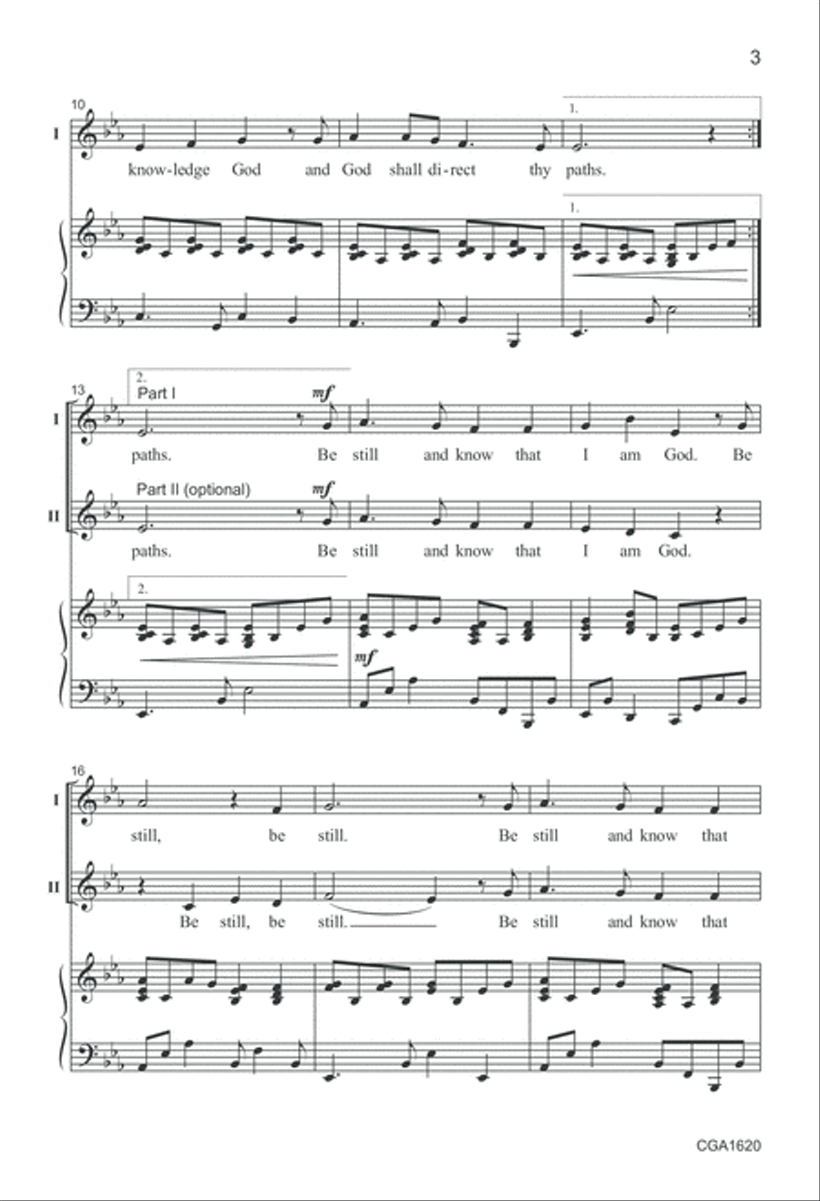 God Shall Direct Thy Paths - Unison/Two-part Unison Choir scores gallery preview page 3
