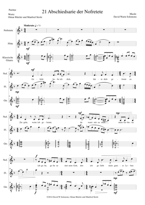 Book cover for ATON part 21-Abschiedsarie der Nofretete (soprano, flute, guitar)