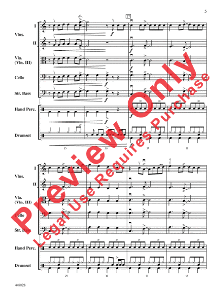 Shut Up and Dance String Orchestra scores gallery preview page 6