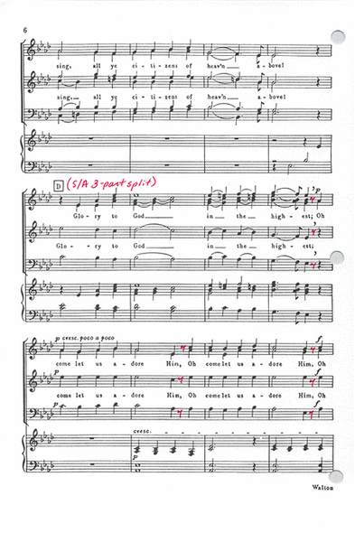 Adeste Fideles (O Come All Ye Faithful) (Vocal Score) image number null