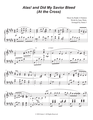 Alas! and Did My Savior Bleed (At the Cross) - Piano Hymn Arrangement