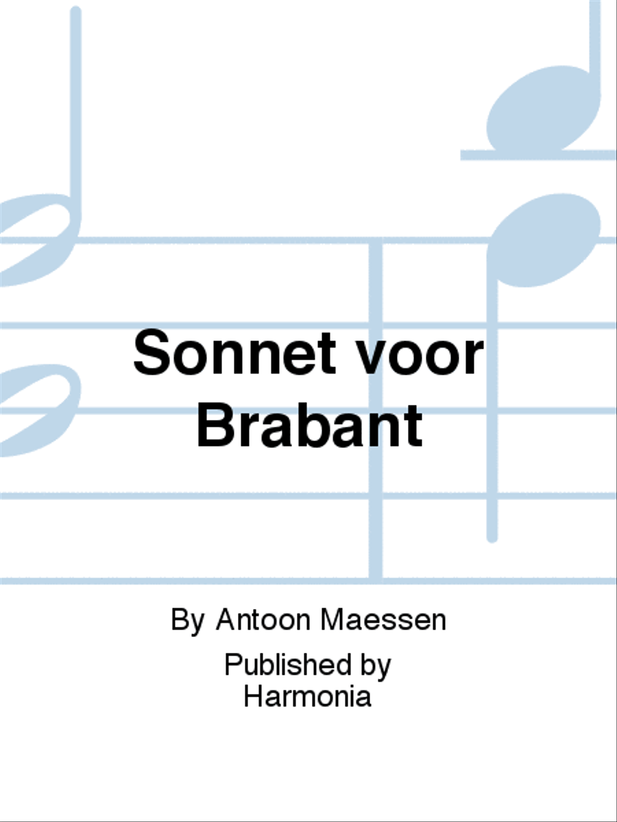 Sonnet voor Brabant TTBB scores gallery preview page 1