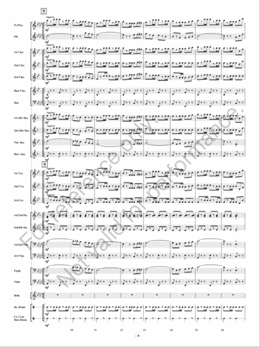 Lights Out Lights Out Concert Band scores gallery preview page 5
