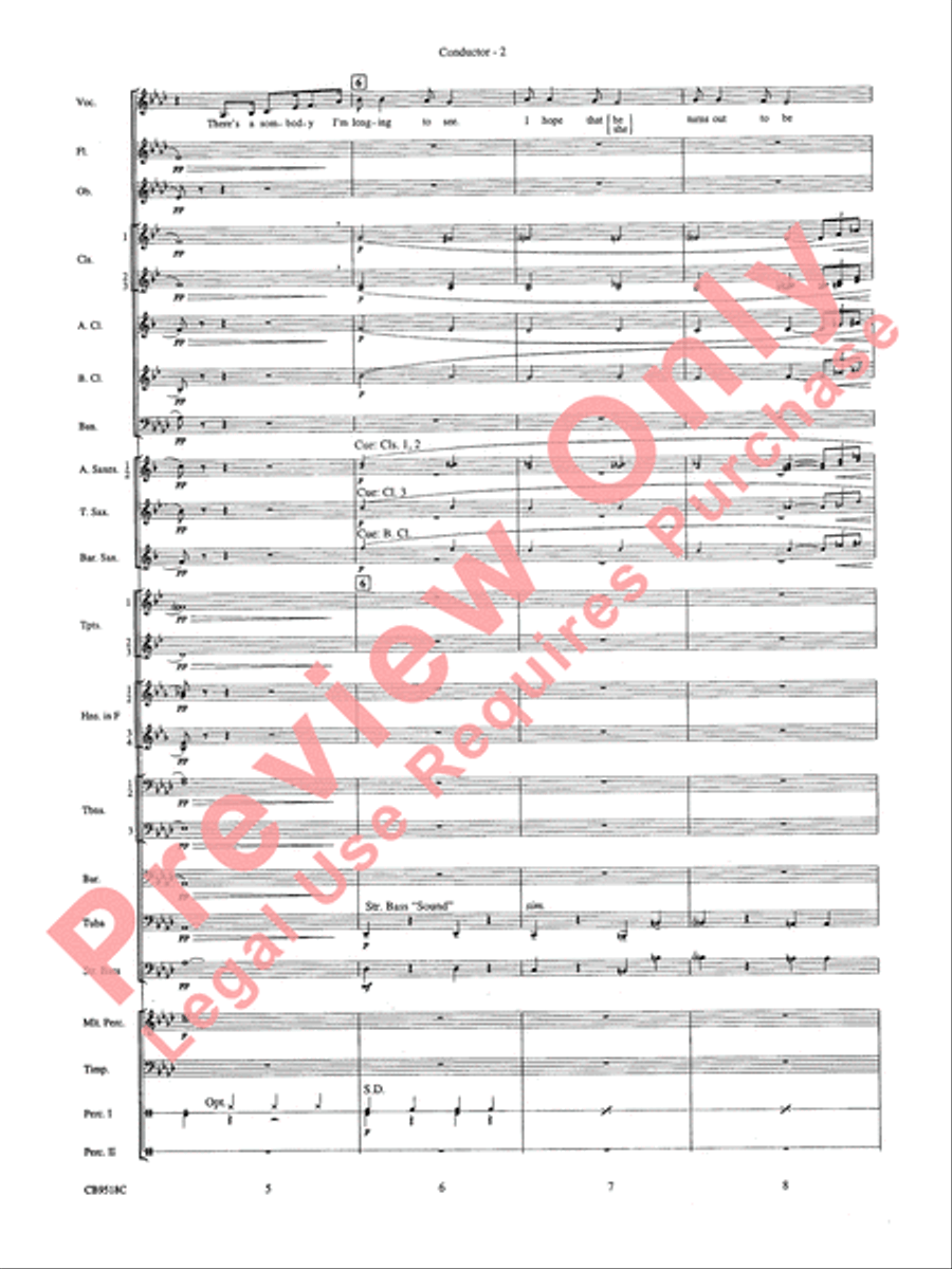 Someone to Watch Over Me Concert Band scores gallery preview page 4