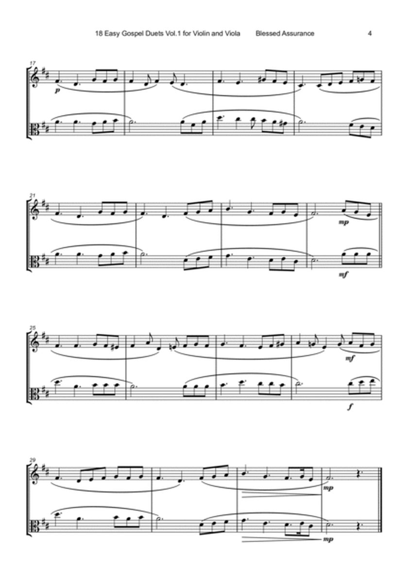 18 Easy Gospel Duets Vol.1 for Violin and Viola