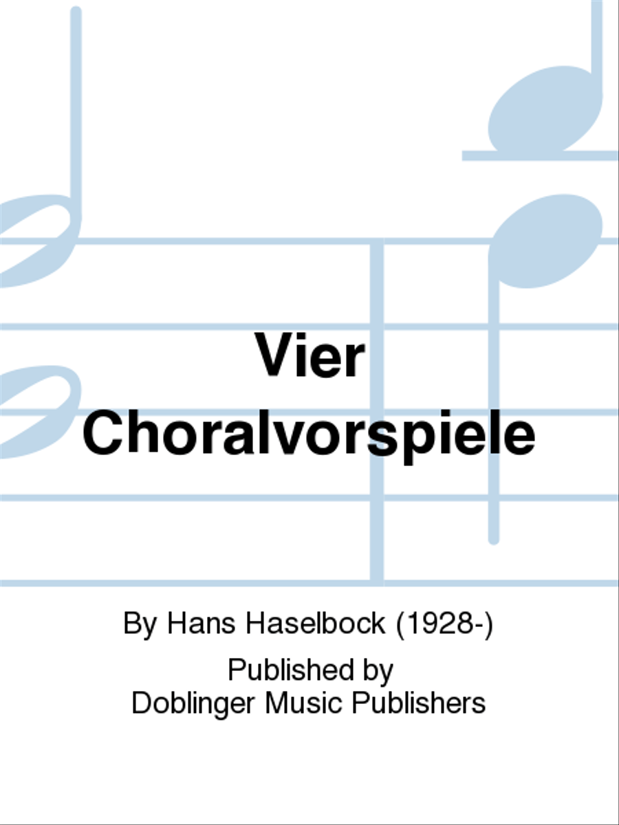 Vier Choralvorspiele Organ scores gallery preview page 1