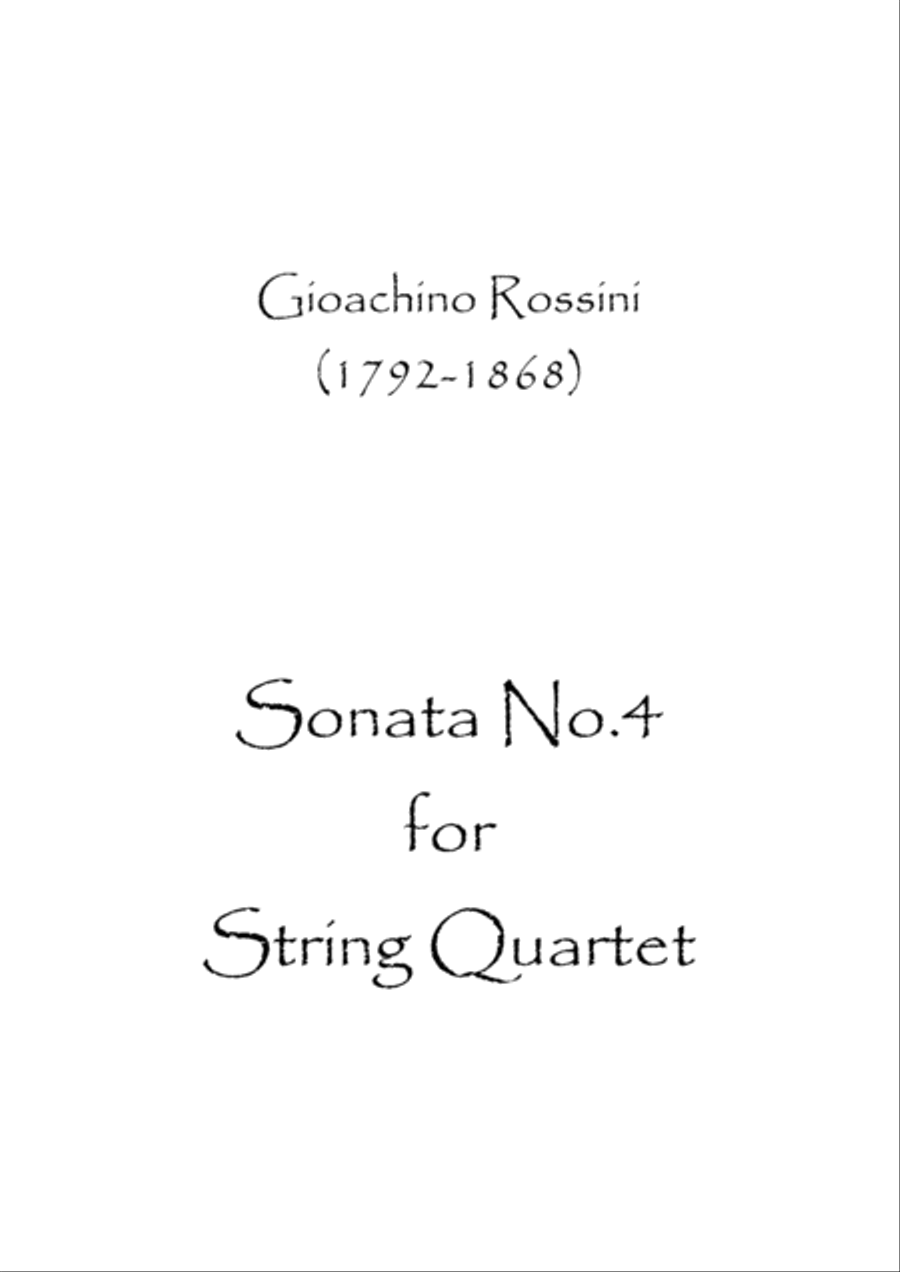 Sonata No.4 in Bb String Quartet scores gallery preview page 1
