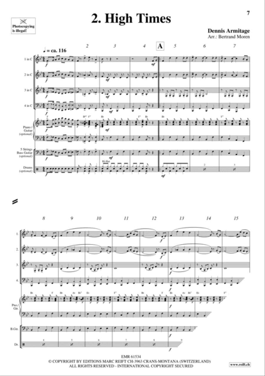 Beer Party Brass Quartet scores gallery preview page 4