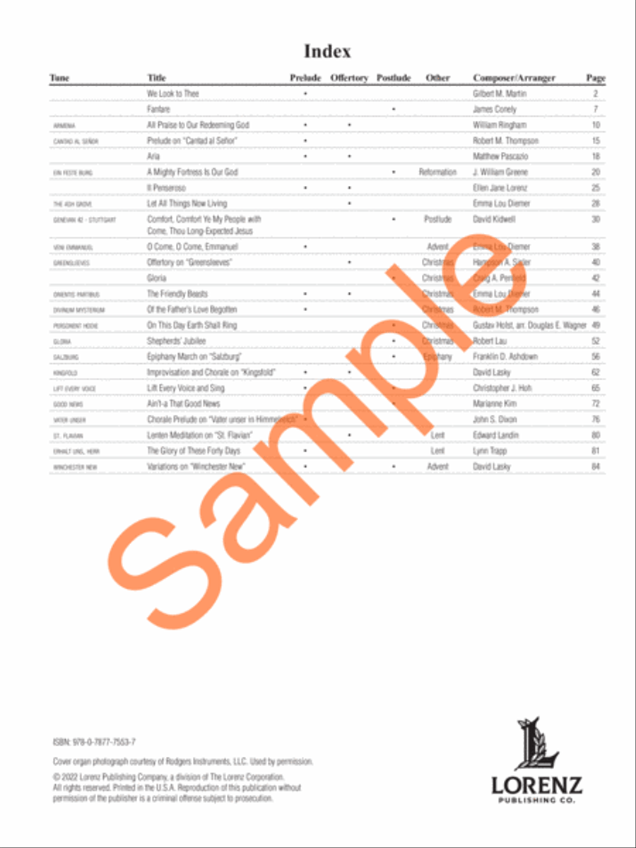 The Organist's Library, Vol. 72 Organ Solo scores gallery preview page 2