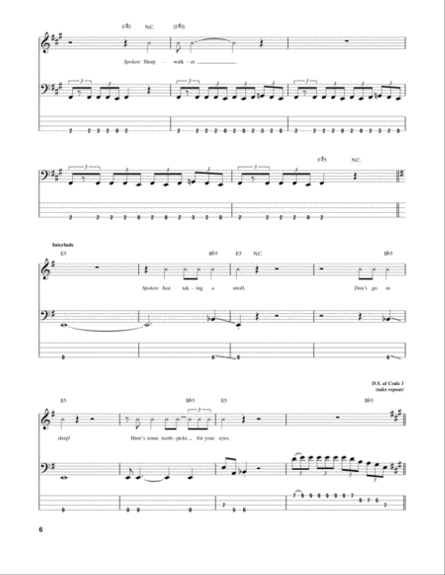 Sleepwalker Sleepwalker Guitar Tablature scores gallery preview page 6