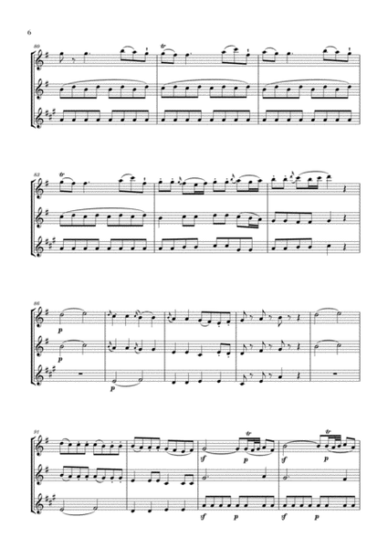Eine Kleine Nachtmusik for 2 Oboes and Bass Clarinet image number null