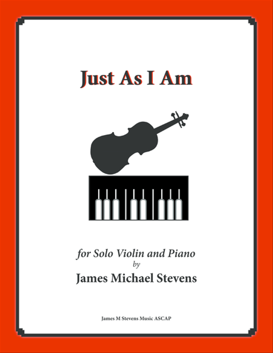 Just As I Am (Piano & Violin) Violin Solo scores gallery preview page 1