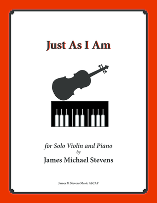 Book cover for Just As I Am (Piano & Violin)