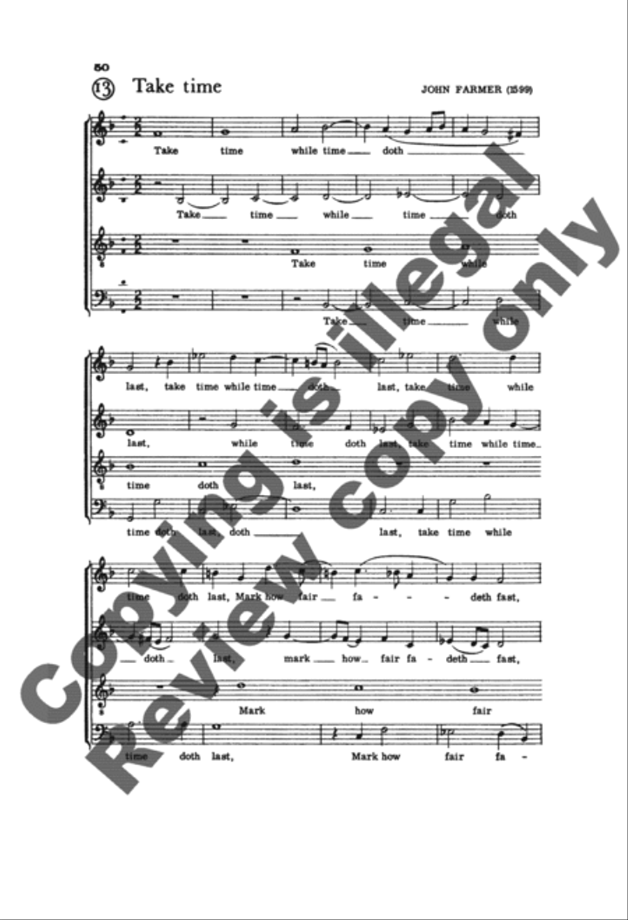 Invitation to Madrigals, Book 5 4-Part scores gallery preview page 15