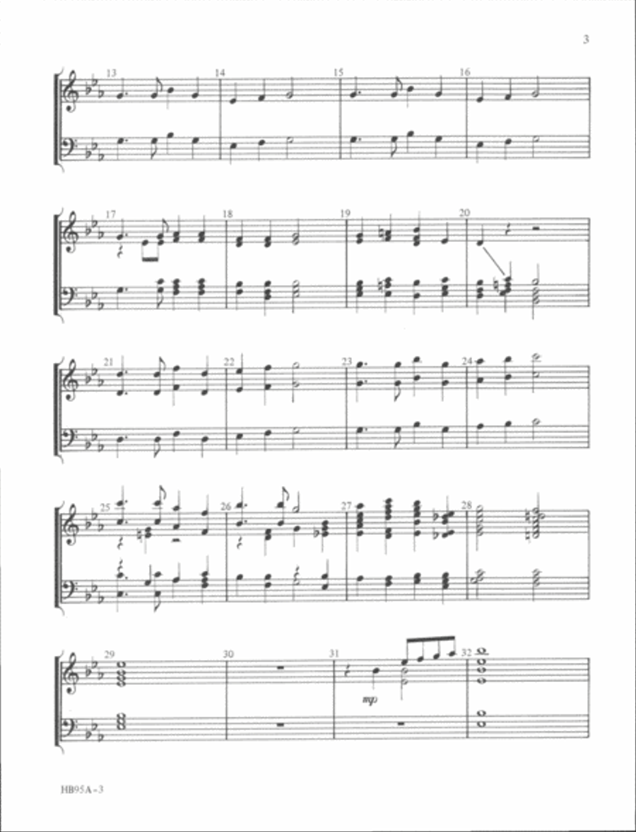 Come, Ye Thankful People, Come - handbell part Handbell Choir scores gallery preview page 3