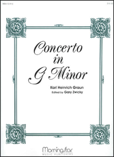 Concerto in G Minor - (Graun, Karl Heinrich)