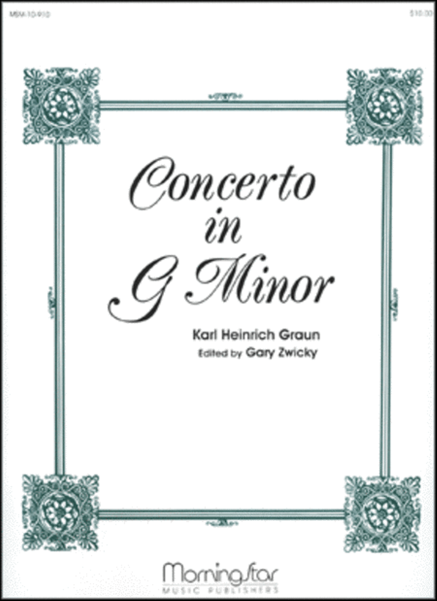 Concerto in G Minor - (Graun, Karl Heinrich)