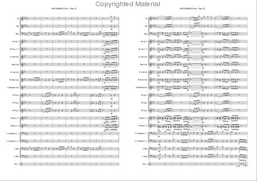 Light-walk Concert Band scores gallery preview page 10